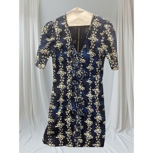 Plenty by Tracy Reese Franca Dress -Floral - Cobalt & Black- Size 4 Cutest dress